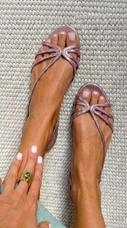 MARCO & BIANCA MILANO | GINEVRA SUMMER ELEGANCE GOLD SANDALS