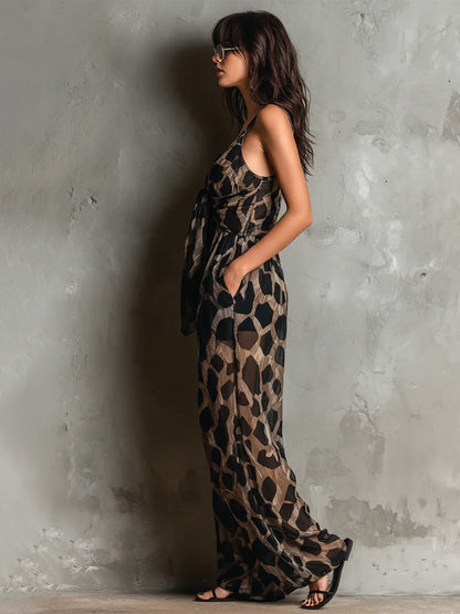 Constance Leopard Print Jumpsuit