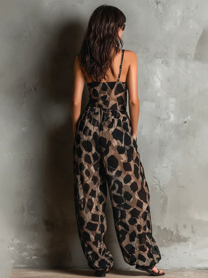 Constance Leopard Print Jumpsuit