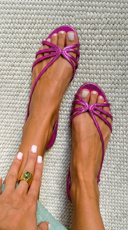 MARCO & BIANCA MILANO | GINEVRA SUMMER ELEGANCE GOLD SANDALS