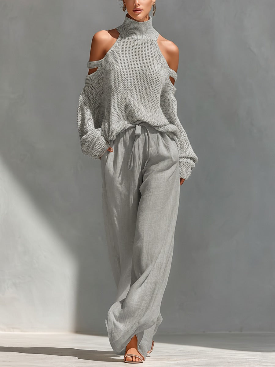 Off-Shoulder Two-Piece Set