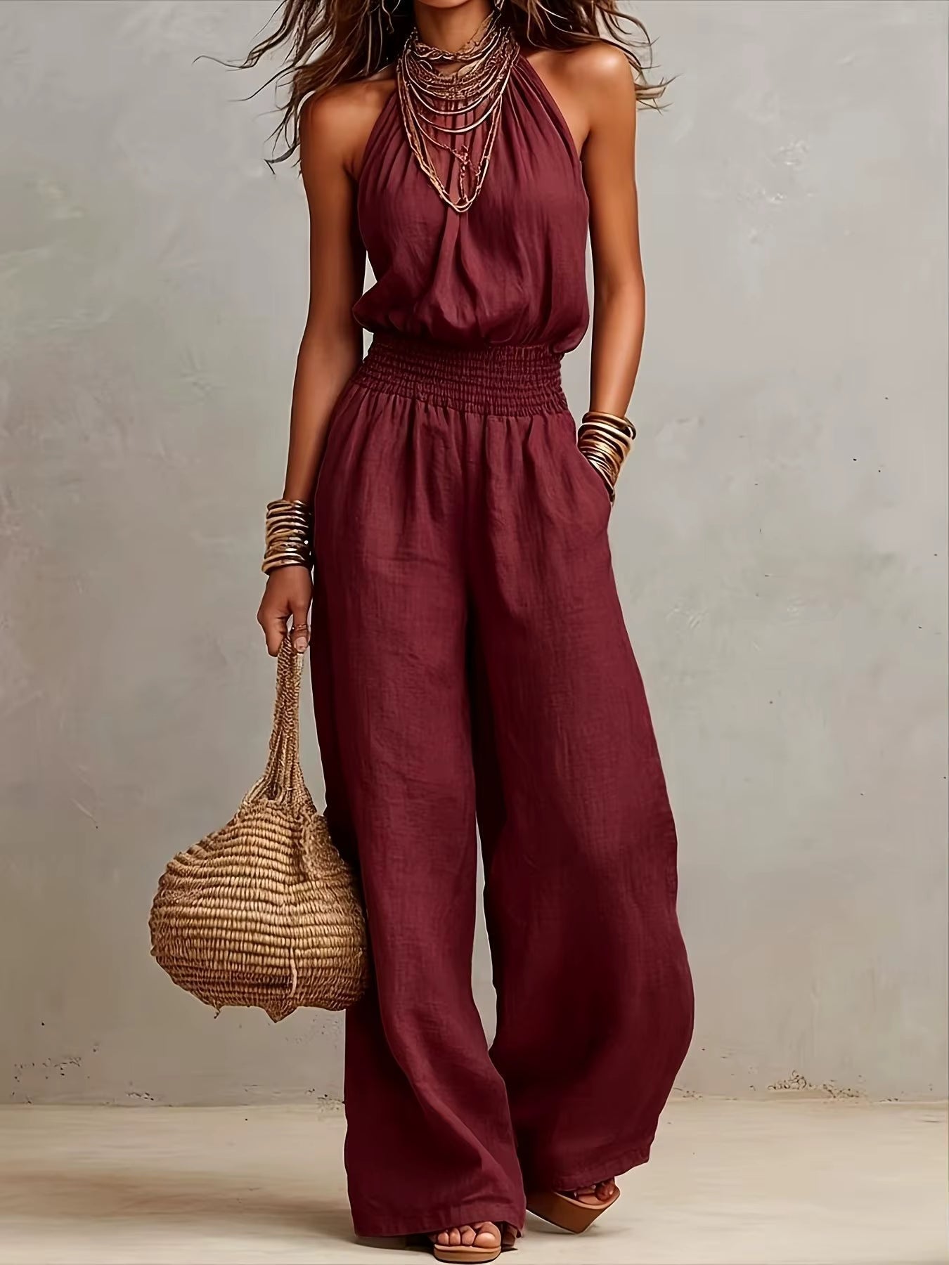 Elegant Halter Jumpsuit
