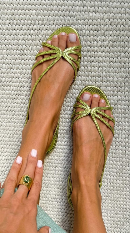 MARCO & BIANCA MILANO | GINEVRA SUMMER ELEGANCE GOLD SANDALS