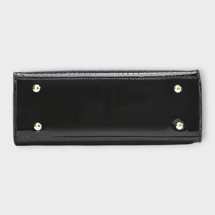 Maison Verdelle - Shiny Crocodile Skin Pattern Handbag