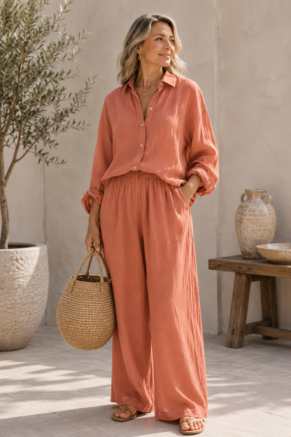 SELENE™ | Breezy Linen Lounge Set