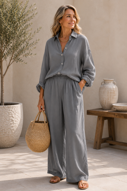 SELENE™ | Breezy Linen Lounge Set