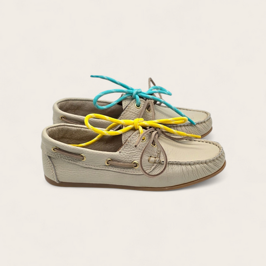 WOMEN'S GENUINE PEBBLE-GRAIN LEATHER LOAFERS