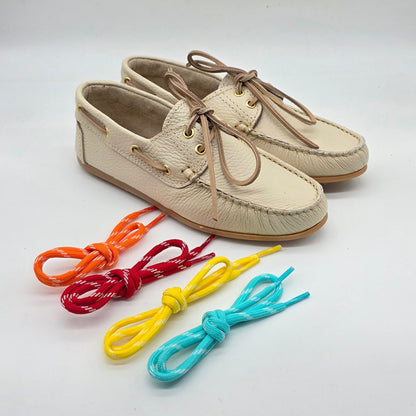 WOMEN'S GENUINE PEBBLE-GRAIN LEATHER LOAFERS