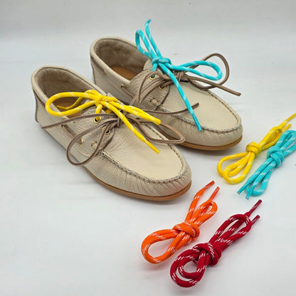 WOMEN'S GENUINE PEBBLE-GRAIN LEATHER LOAFERS