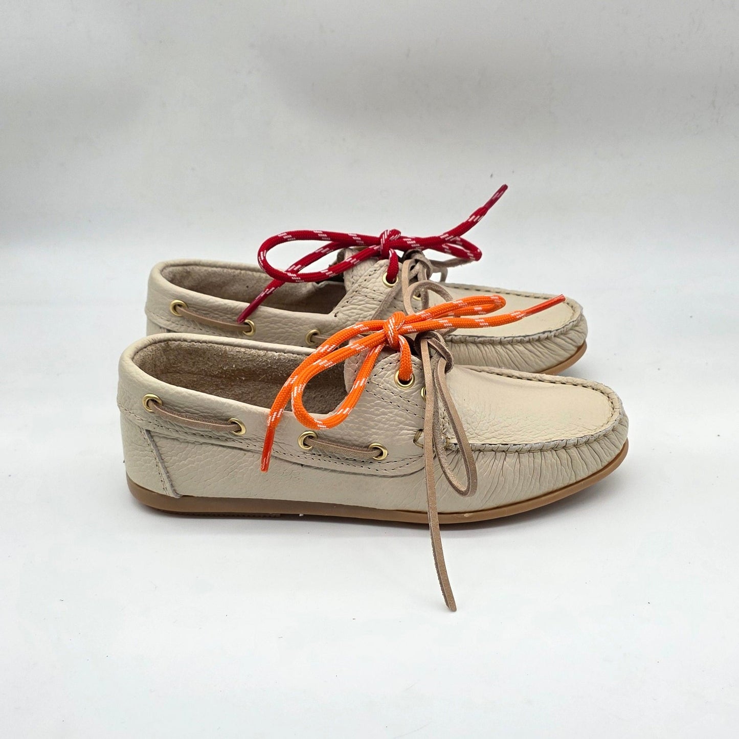 WOMEN'S GENUINE PEBBLE-GRAIN LEATHER LOAFERS