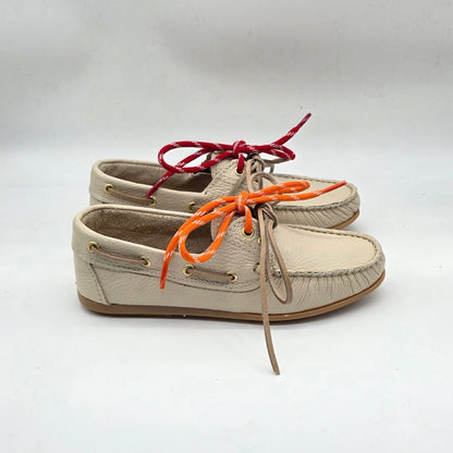 WOMEN'S GENUINE PEBBLE-GRAIN LEATHER LOAFERS