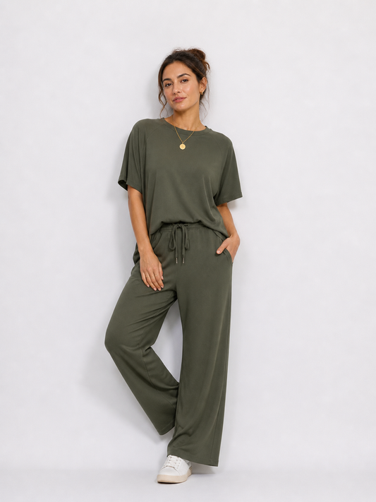 Brisa - Oversized Wide Leg Two Piece Set