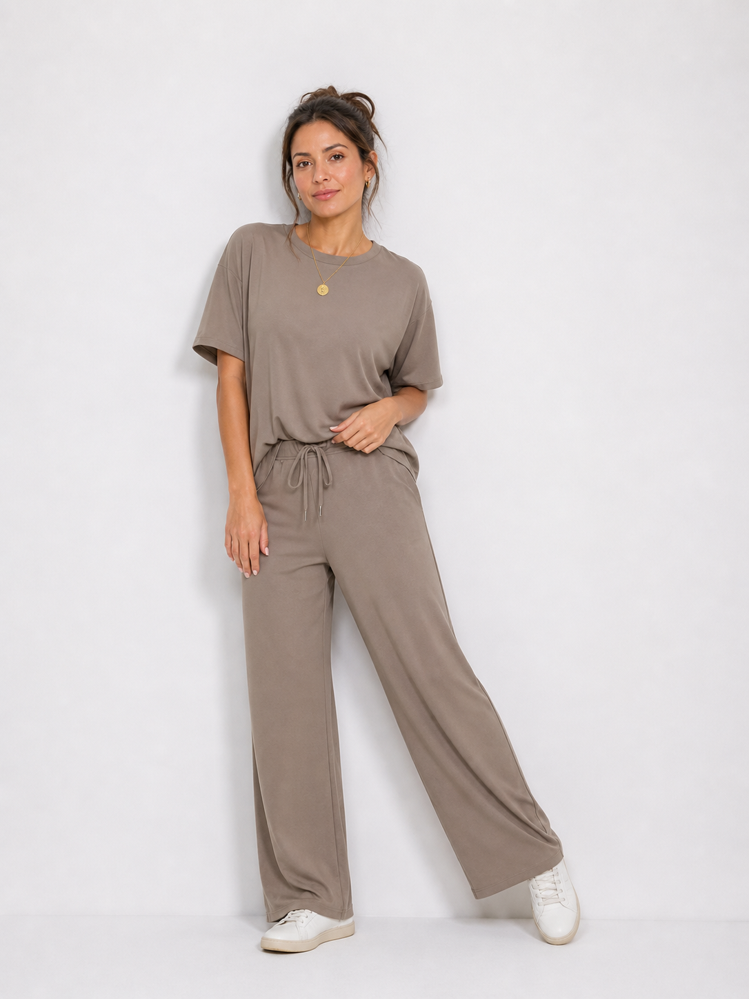 Brisa - Oversized Wide Leg Two Piece Set
