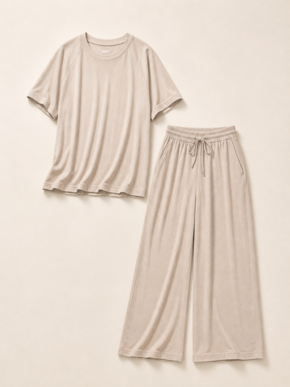 Brisa - Oversized Wide Leg Two Piece Set