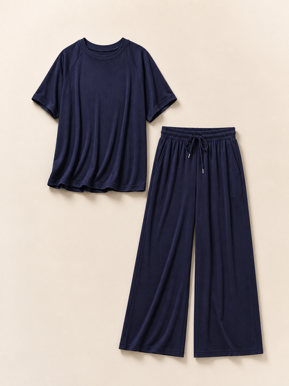 Brisa - Oversized Wide Leg Two Piece Set