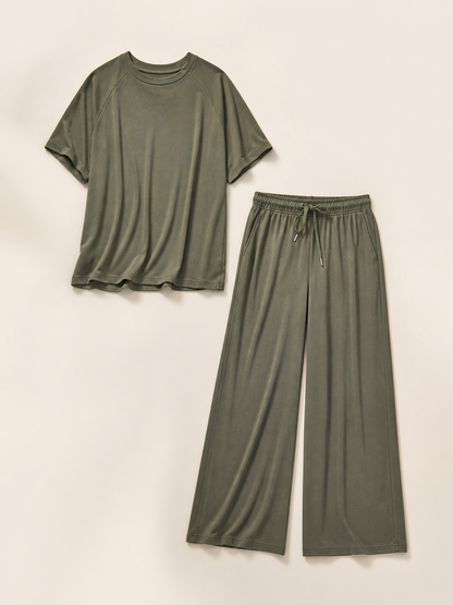 Brisa - Oversized Wide Leg Two Piece Set
