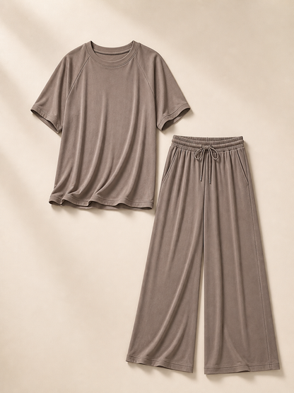 Brisa - Oversized Wide Leg Two Piece Set