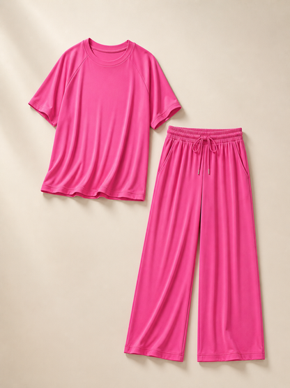 Brisa - Oversized Wide Leg Two Piece Set