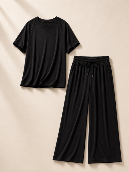 Brisa - Oversized Wide Leg Two Piece Set